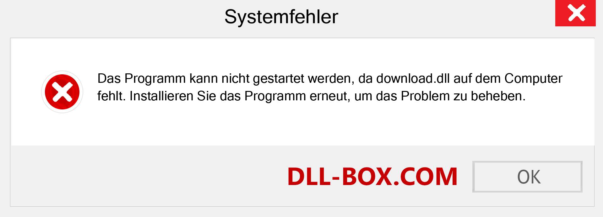 download.dll-Datei fehlt?. Download für Windows 7, 8, 10 - Fix download dll Missing Error unter Windows, Fotos, Bildern